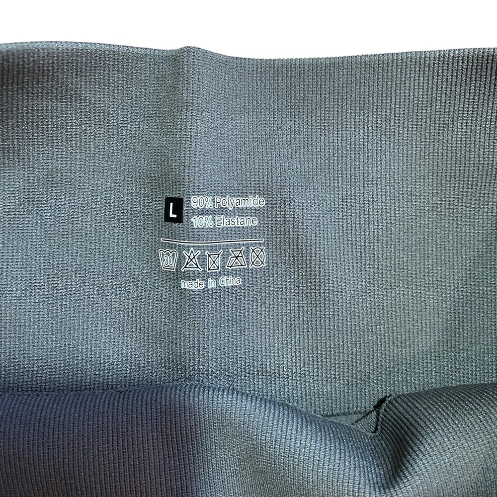HALARA NWOT High Waisted 7/8 seamless Scrunch Butt Lifting Legging L Large Gray - Picture 3 of 7